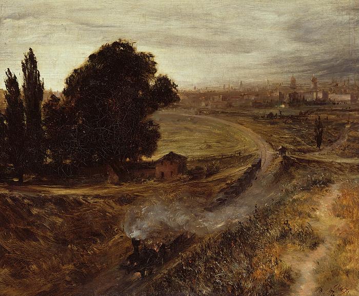 The Berlin Potsdam Railway, Adolph von Menzel